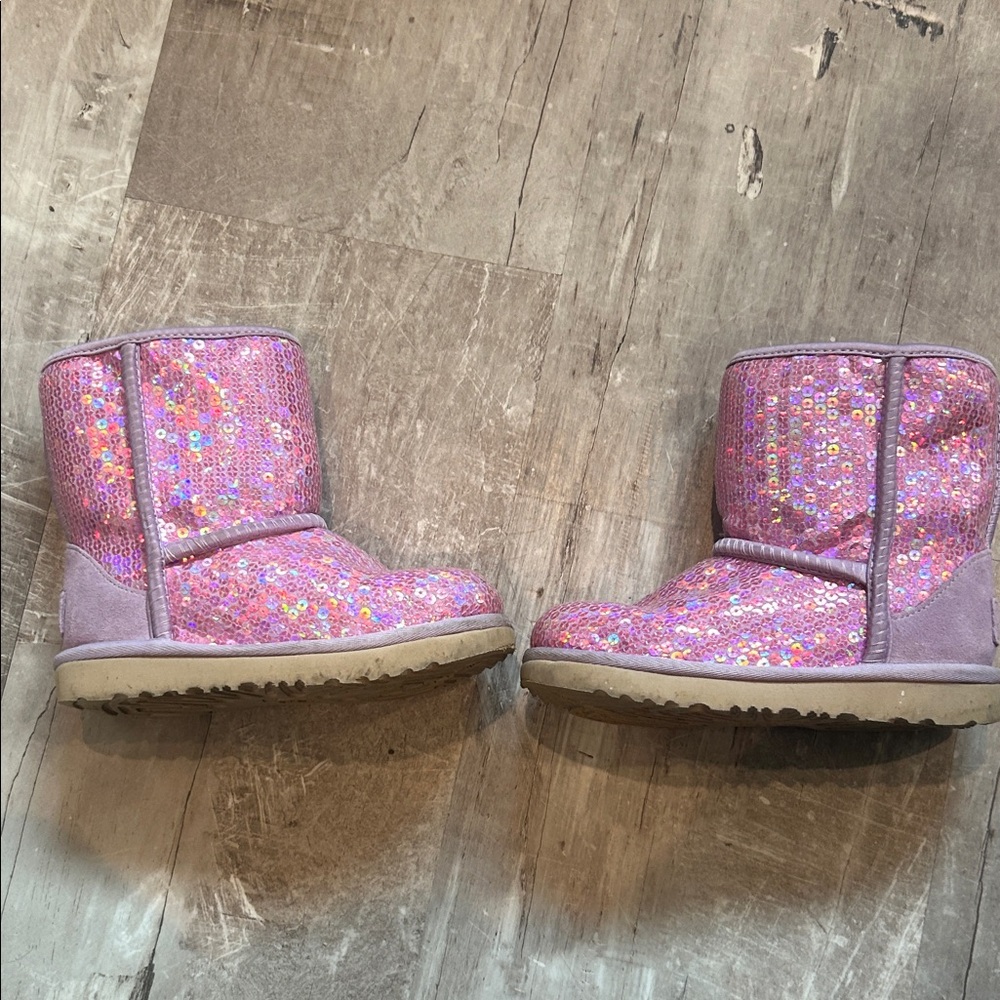 UGG Kids Sequin Booties - Pink - Picture 4 of 6